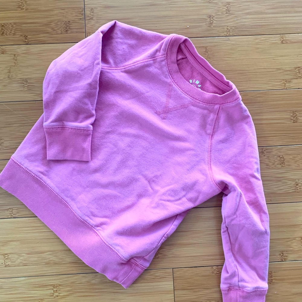 Primary pink sweatshirt. Size 2T.